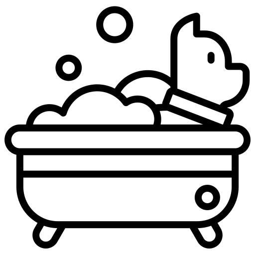 Pfotenfreundin - Hundesalon - Symbol für Hundebad